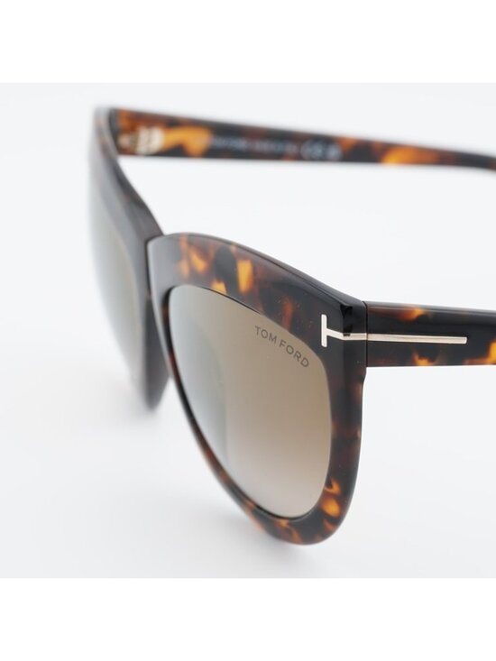 Tom Ford Doris FT1112 53G Sunglasses Havana Cat Eye Frame, Brown Lenses main image 4